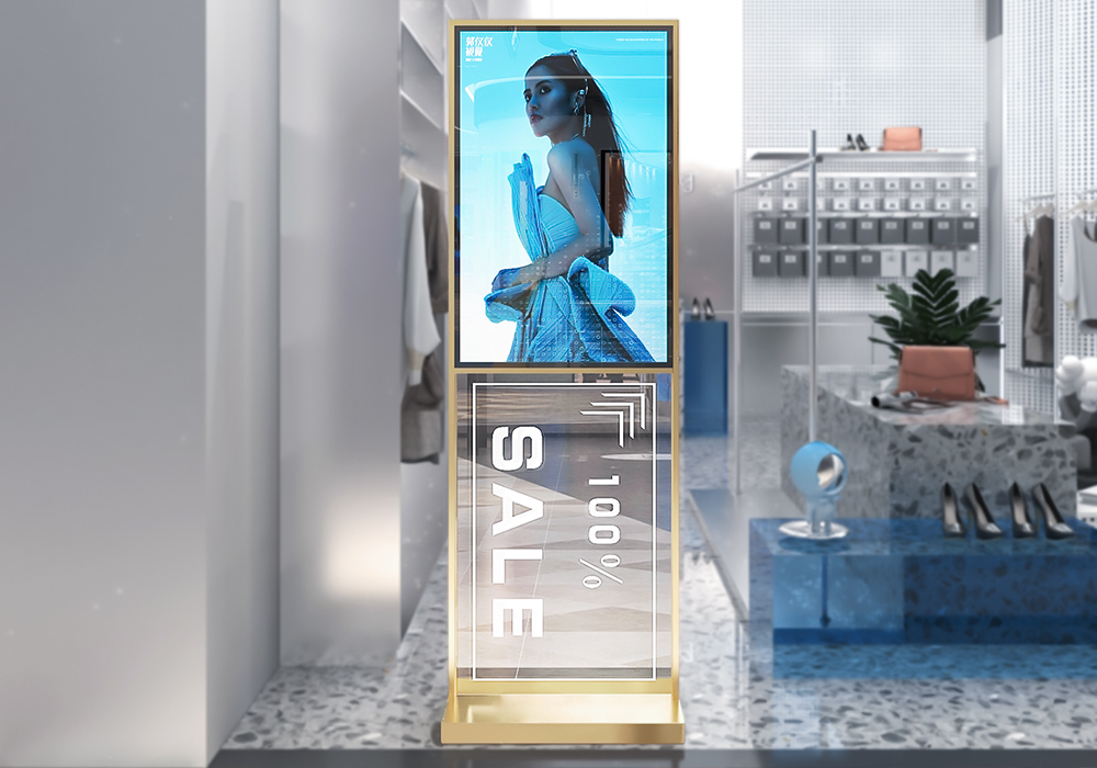Digital wayfinding signage in retail stores