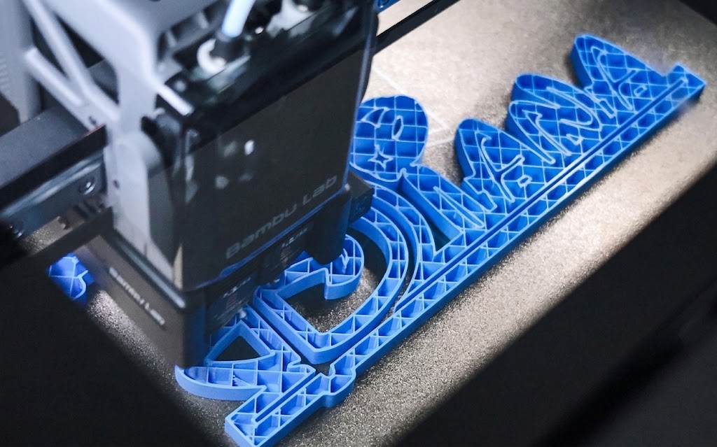 custom 3D printed signage