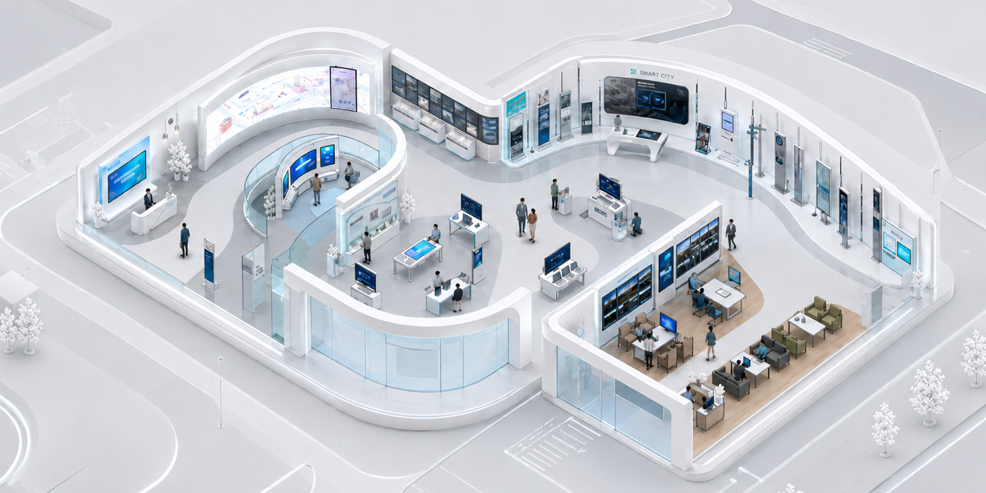 智慧展厅解决方案3D导览图 新