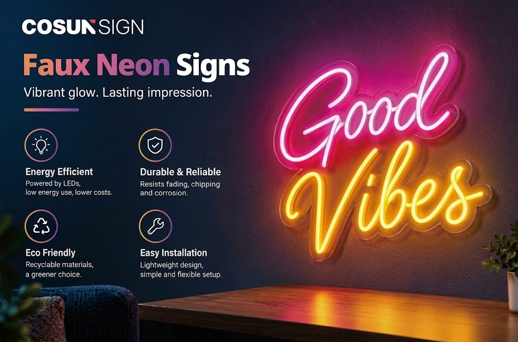 illuminated sign letters